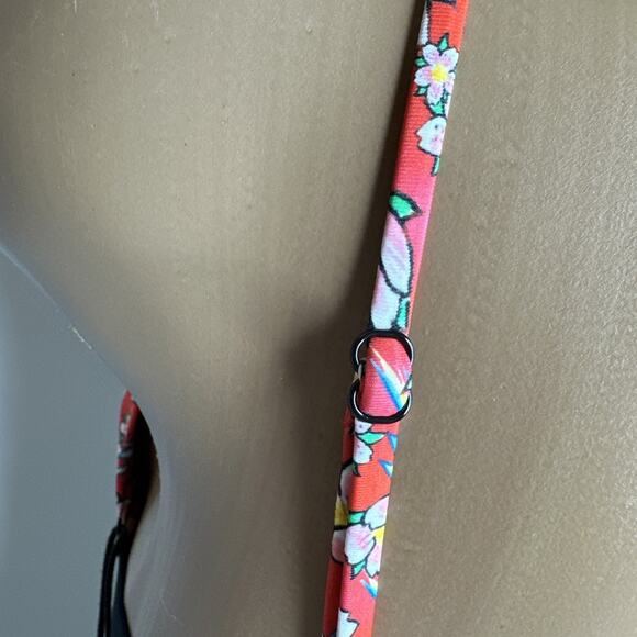 Ed Hardy Red Hawaiian Floral Bikini Top M Medium New With Tags - Picture 4 of 12